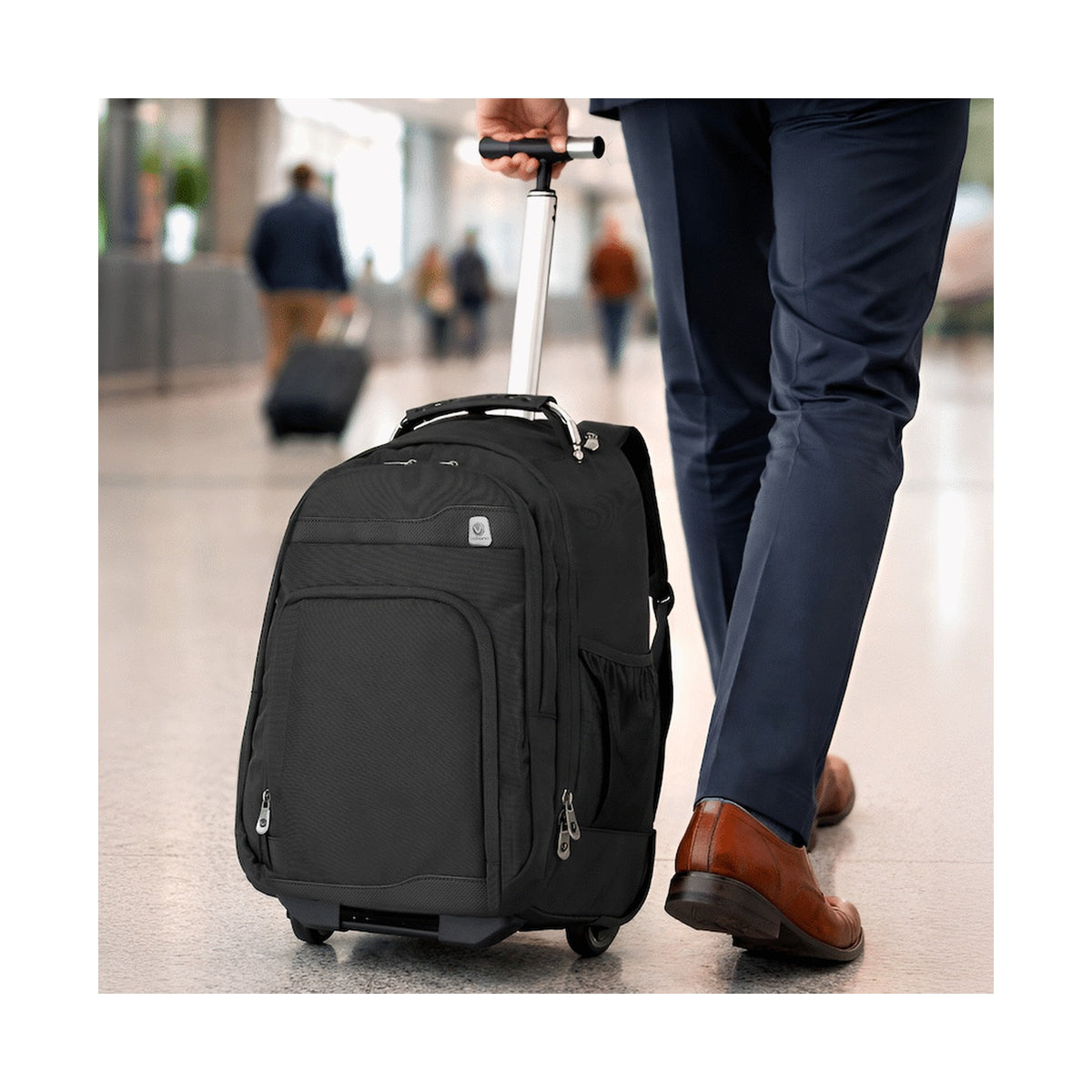 Volkano Lincoln 15.6" Laptop Trolley Backpack - Black