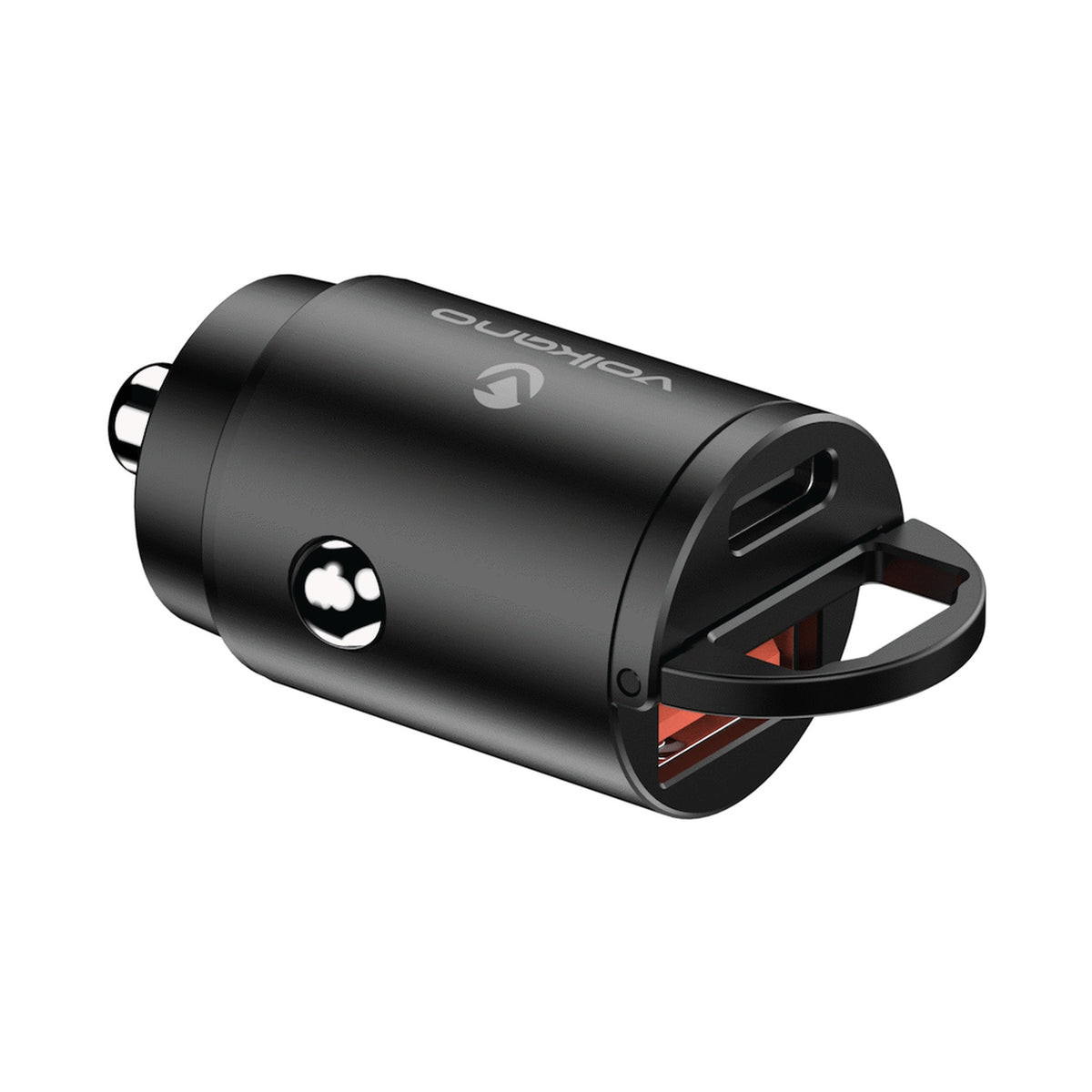 Volkano Obscurix Series 30w PD Dual USB-A and USB-C Ultra Small Car Charger