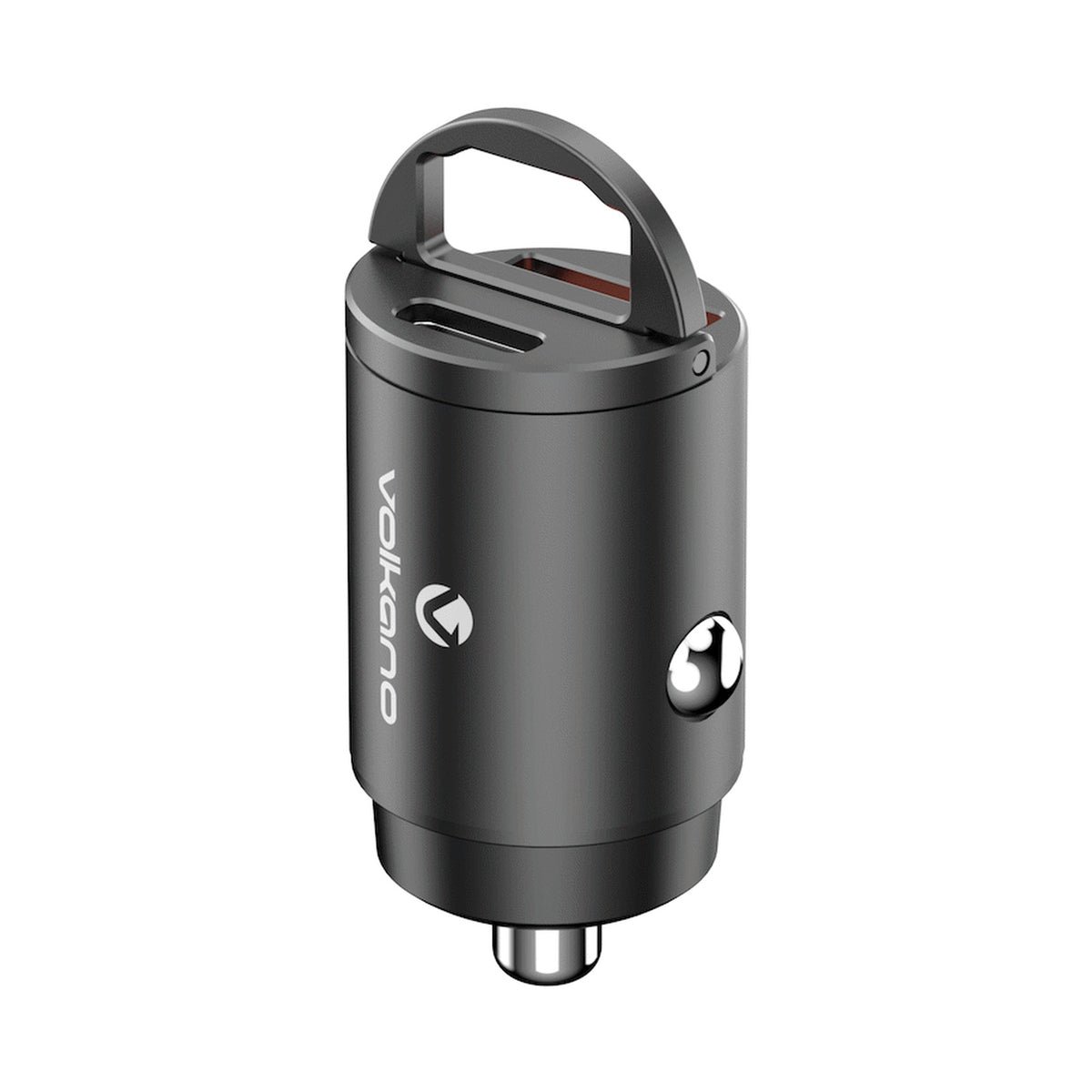 Volkano Obscurix Series 30w PD Dual USB-A and USB-C Ultra Small Car Charger