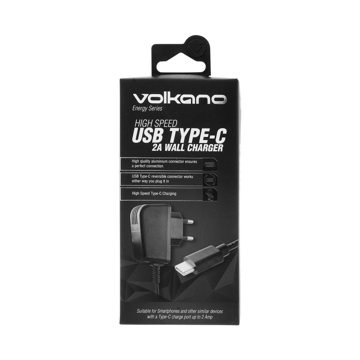 Volkano Energy Series USB Type-C 2a Wall Charger