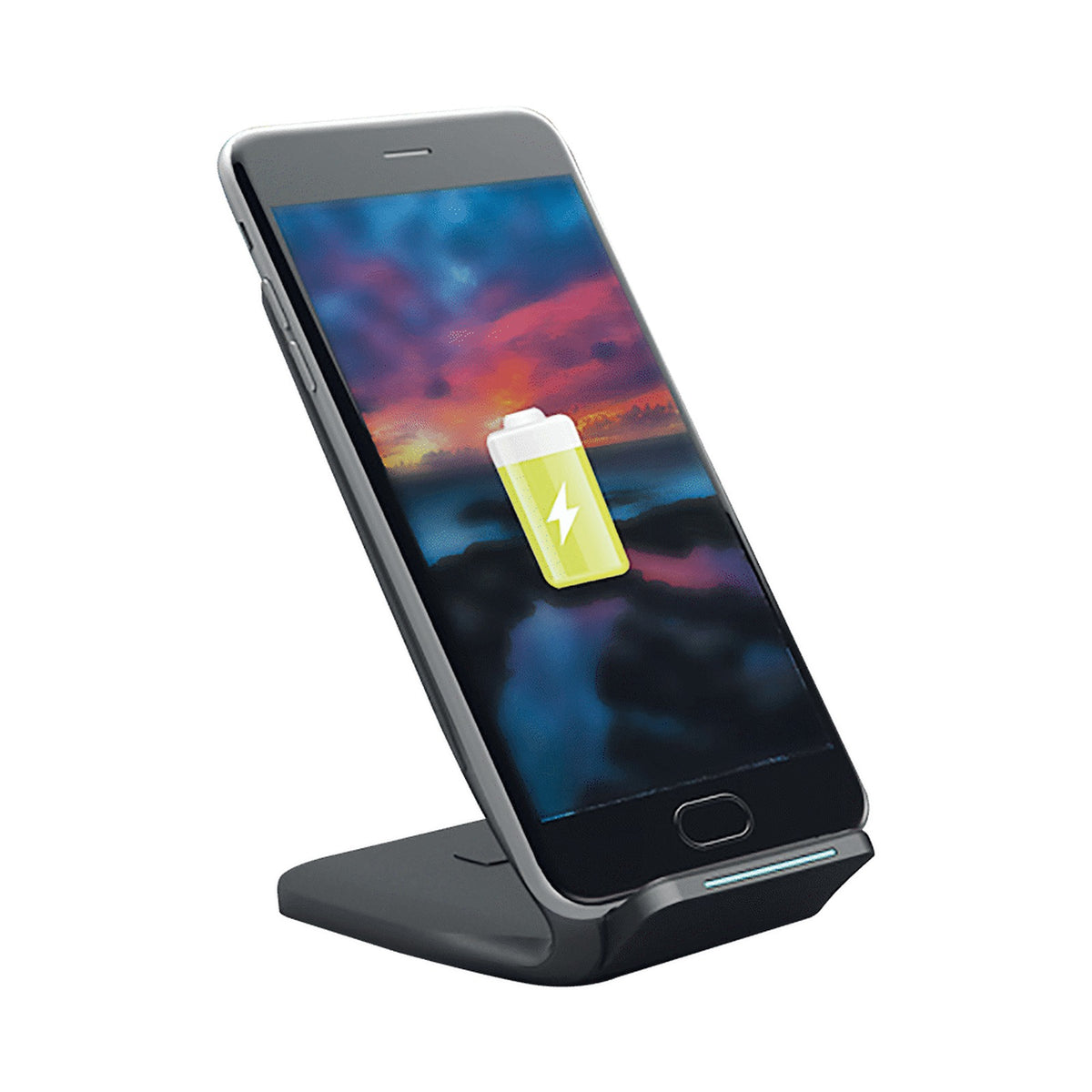Volkano Pylon Series Upright Fast Wireless Charger - Black