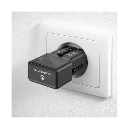 Volkano Globetrotter Series 25w Dual USB + Type-C Mini Travel Adaptor
