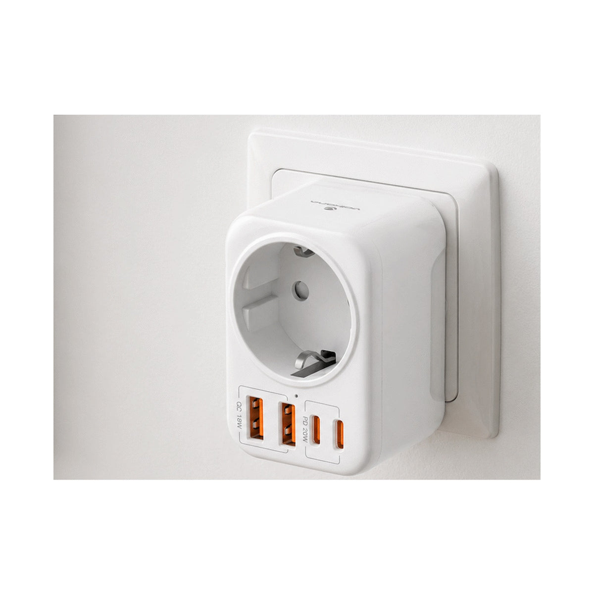 Volkano MultiVolt Series 2x USB-A + 2x USB-C adaptor SA Plug to multi travel socket 20Watt