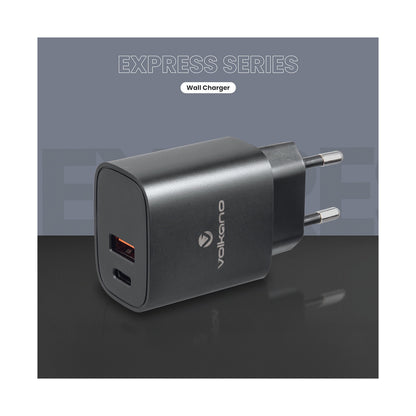 Volkano Express Series QC3.0 + PD Wall Charger - 20w with Cable
