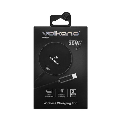 Volkano Magni Series Qi2.2 25W Wireless Charging Pad - Black