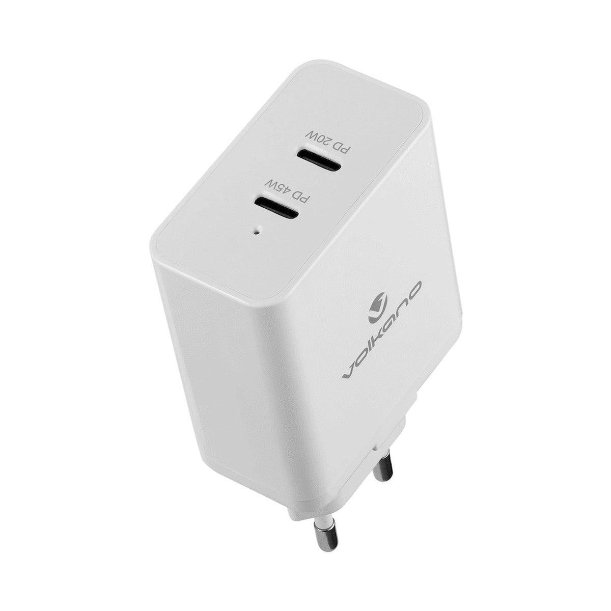 Volkano Potent Duo Series 65w Dual PD Compact Wall Charger