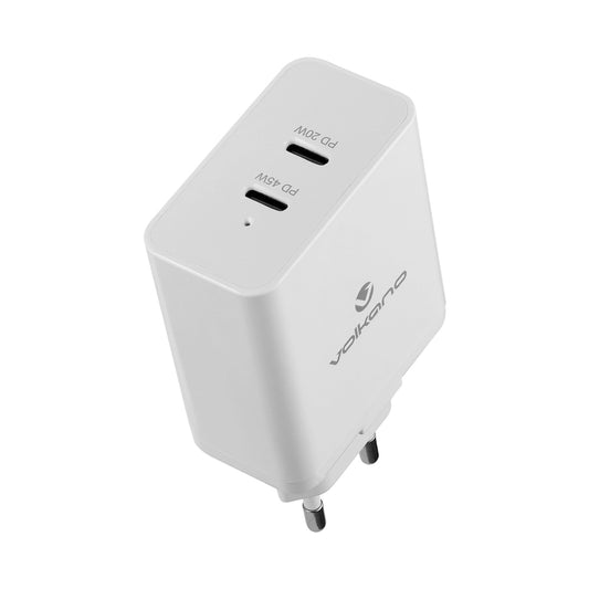 Volkano Potent Duo Series 65w Dual PD Compact Wall Charger