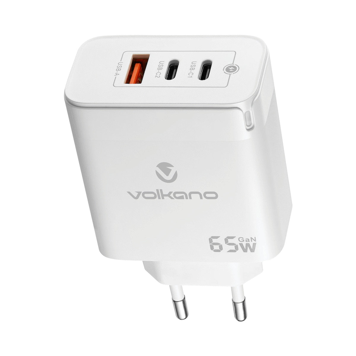 Volkano Potent Trio 65w GaN 3 Port Wall Charger