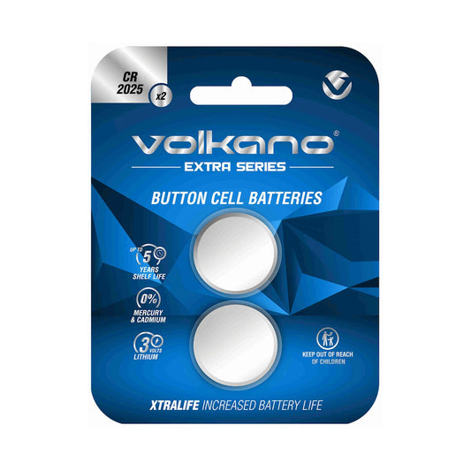Volkano Extra Series CR2025 Pack of 2 Batteries