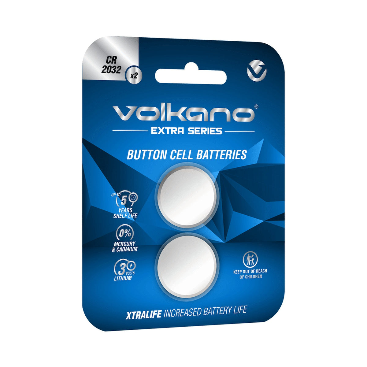 Volkano Extra Series CR2032 Pack of 2 Batteries
