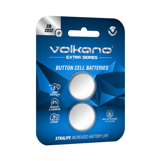 Volkano Extra Series CR2032 Pack of 2 Batteries
