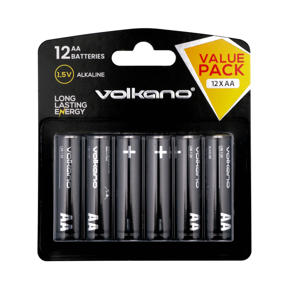 Volkano Extra AA Batteries Value Pack of 12