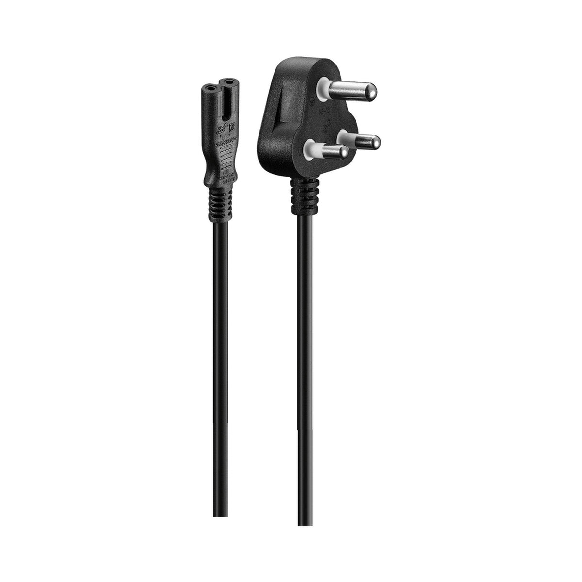 Volkano Presto series Power Cable Figure 8  to SA 3pin 1.8m 2.5A - black