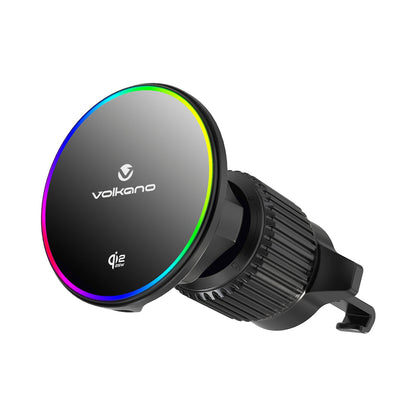 Volkano Volt Series Qi2.2 Magnetic Car Vent Phone Holder - Black