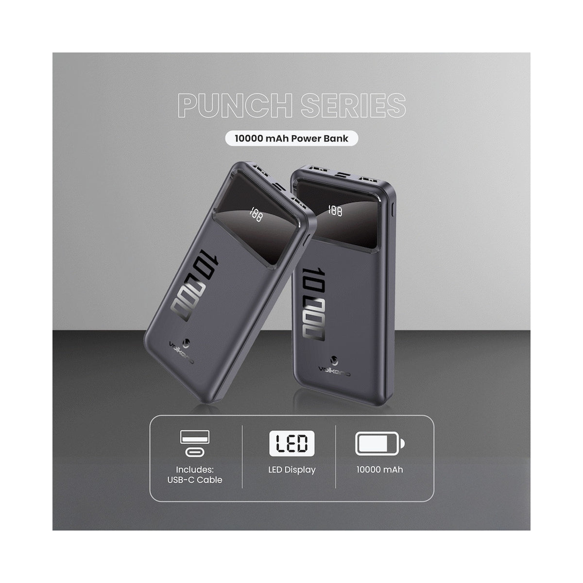 Volkano Punch Series 10000mah Power Bank