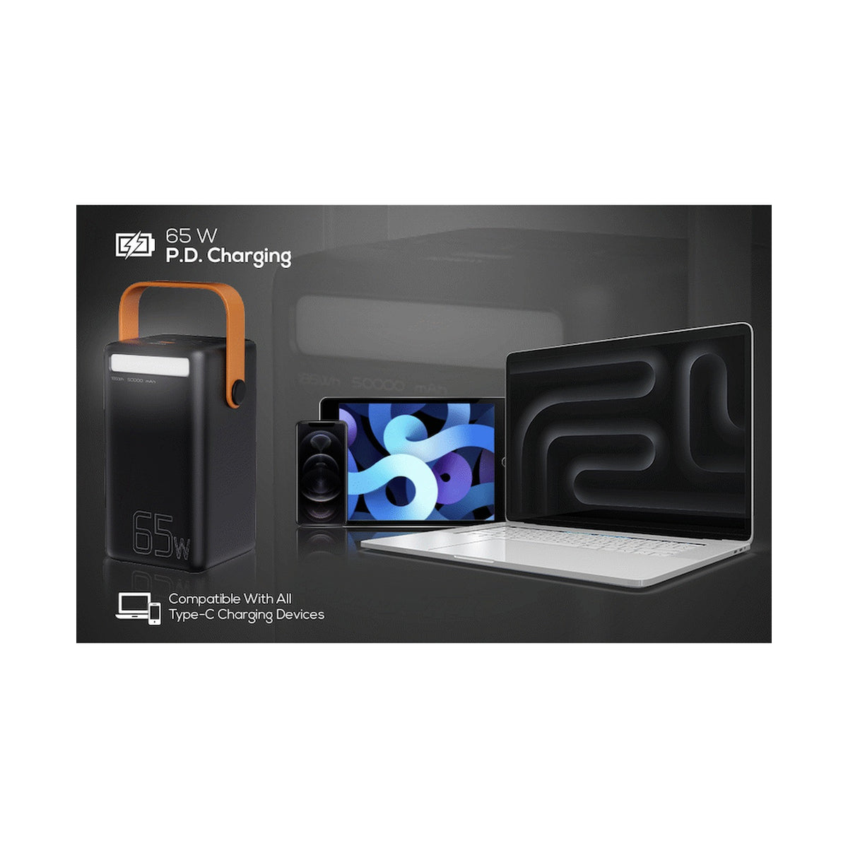 Volkano Megawatt Series 50000mah 65w PD Power Bank