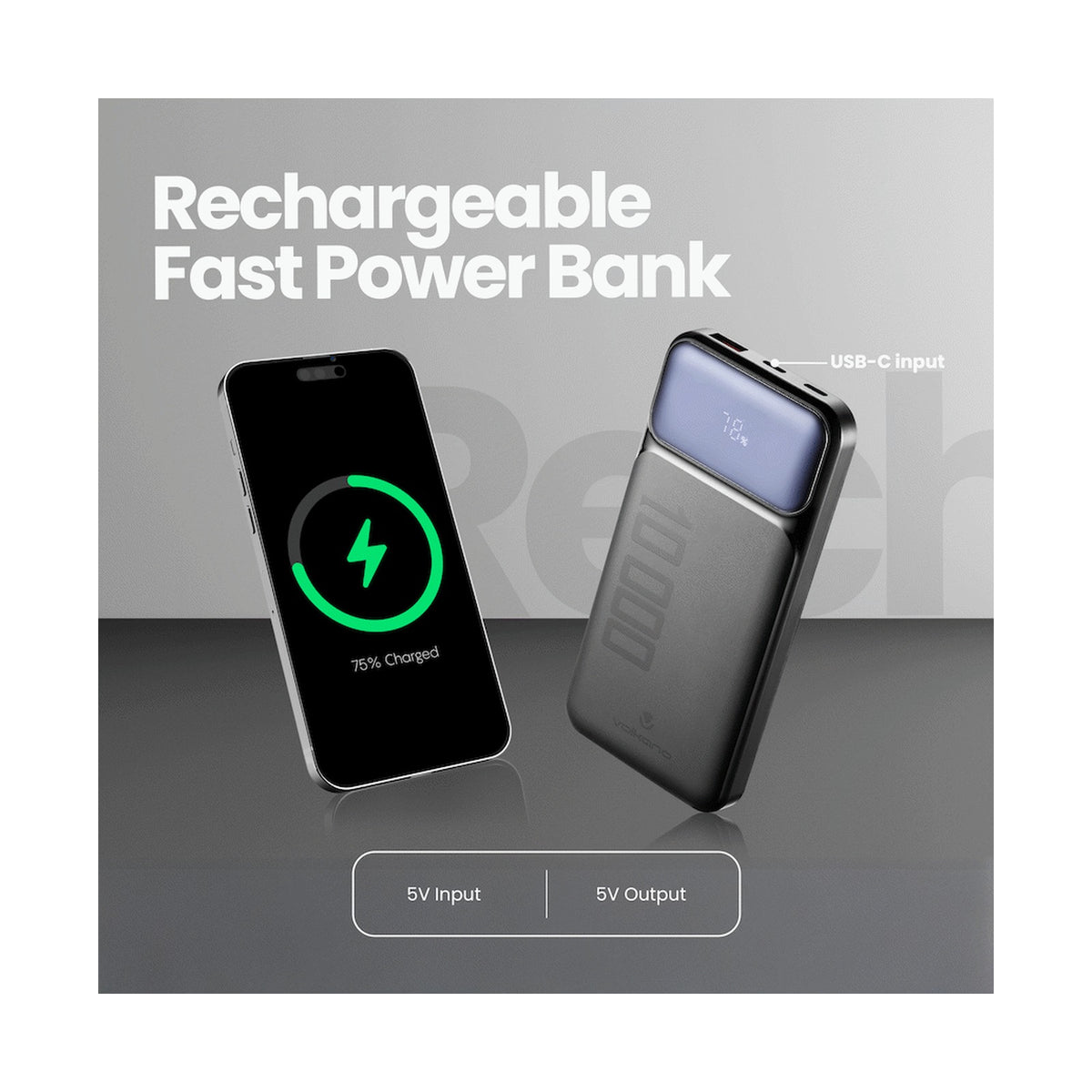 Volkano Roma Series 10000mah P.D. 20W Power Bank