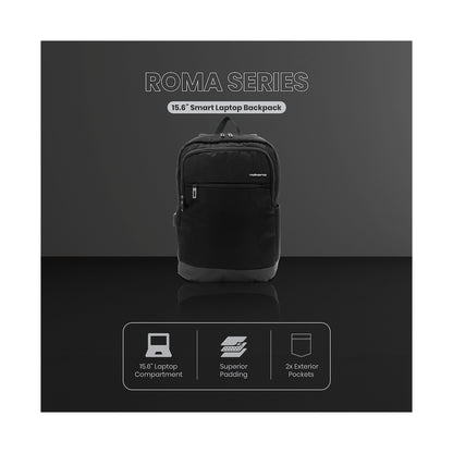 Volkano Roma 15.6" Smart Laptop Backpack - Black