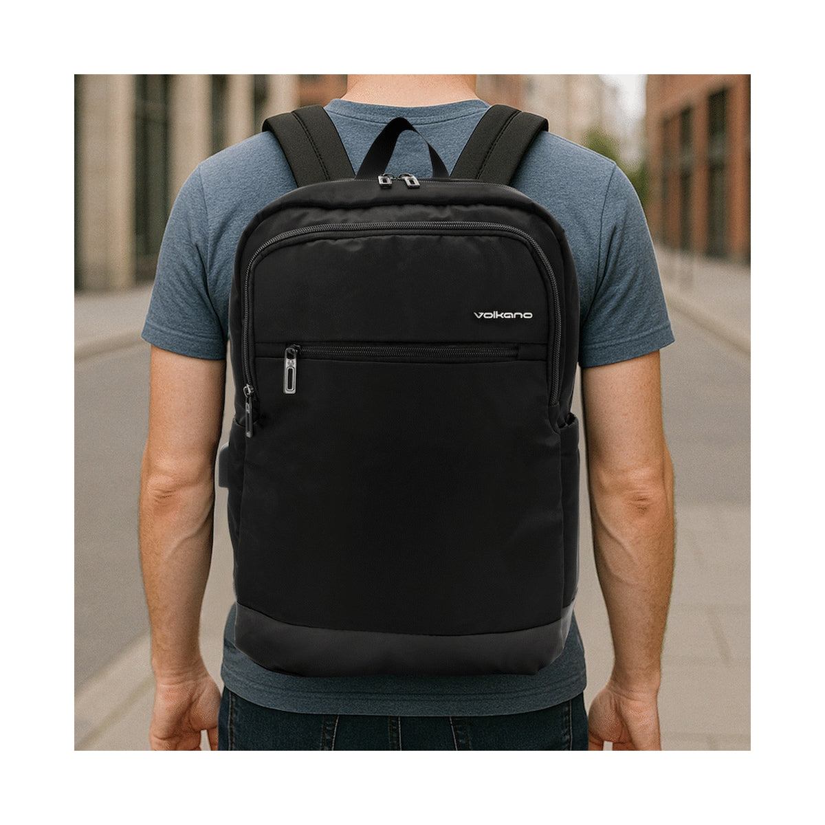 Volkano Roma 15.6" Smart Laptop Backpack - Black