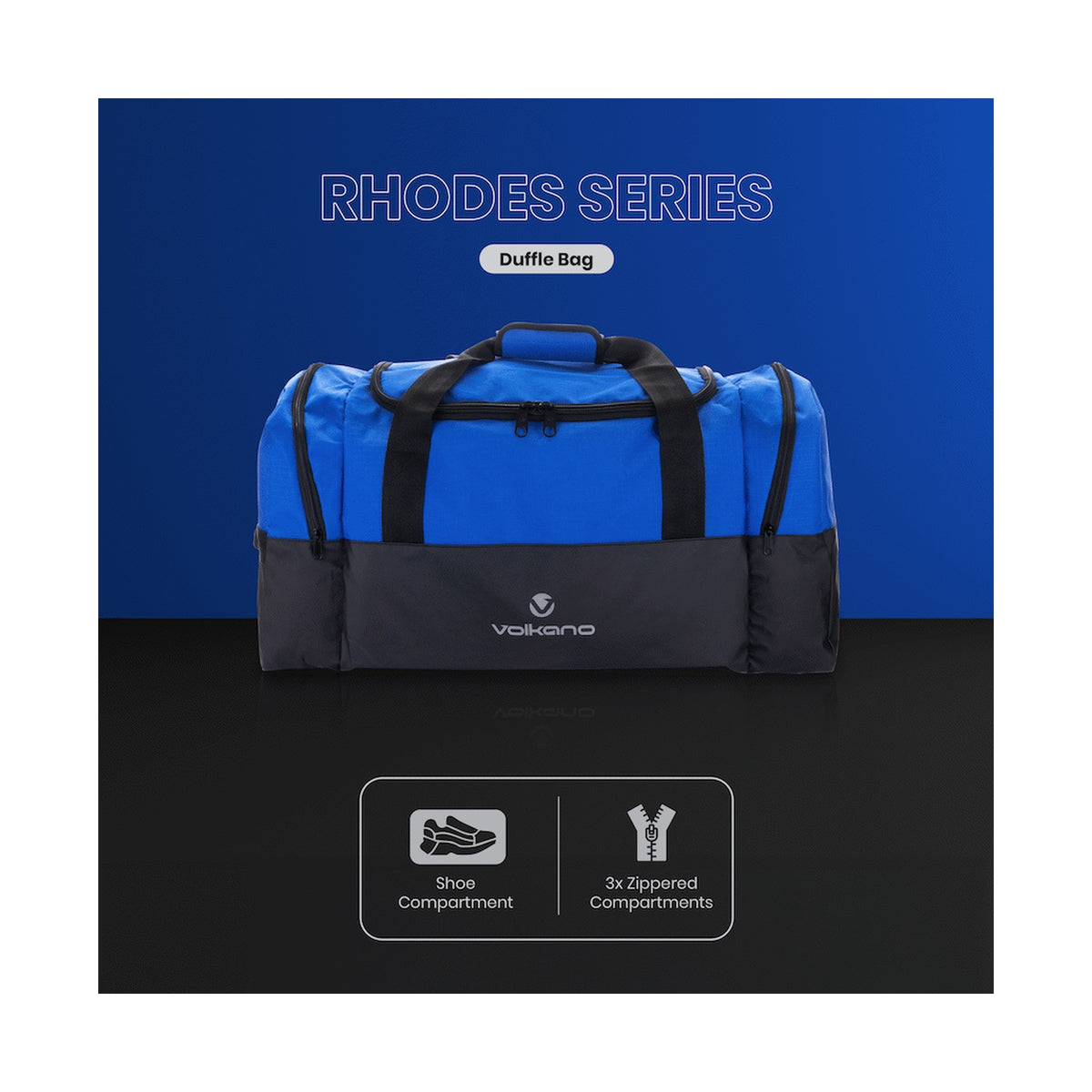 Volkano Rhodes 70l Duffle - Blue