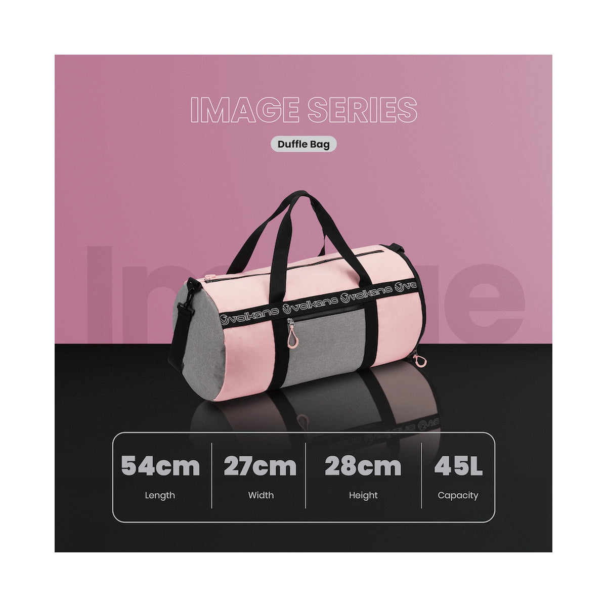 Volkano Image 45l Duffle - Pink