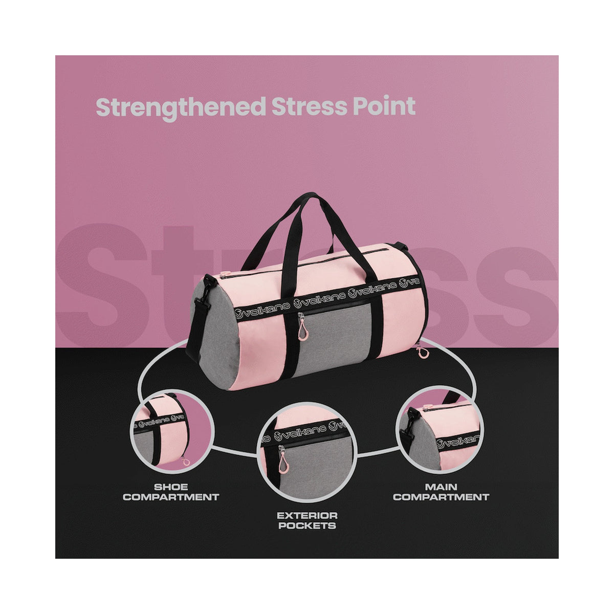 Volkano Image 45l Duffle - Pink