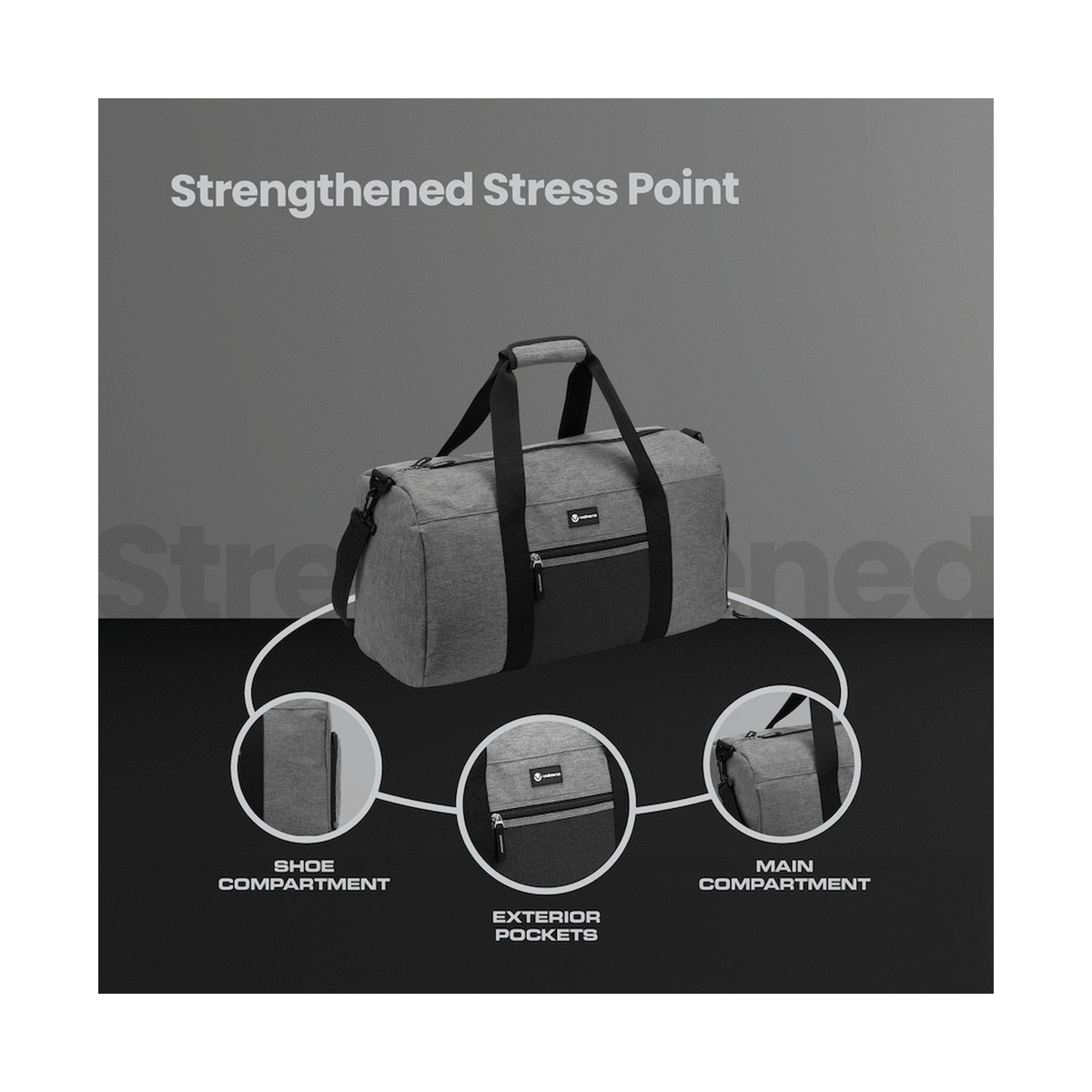 Volkano Vidal 35l Duffle - Grey