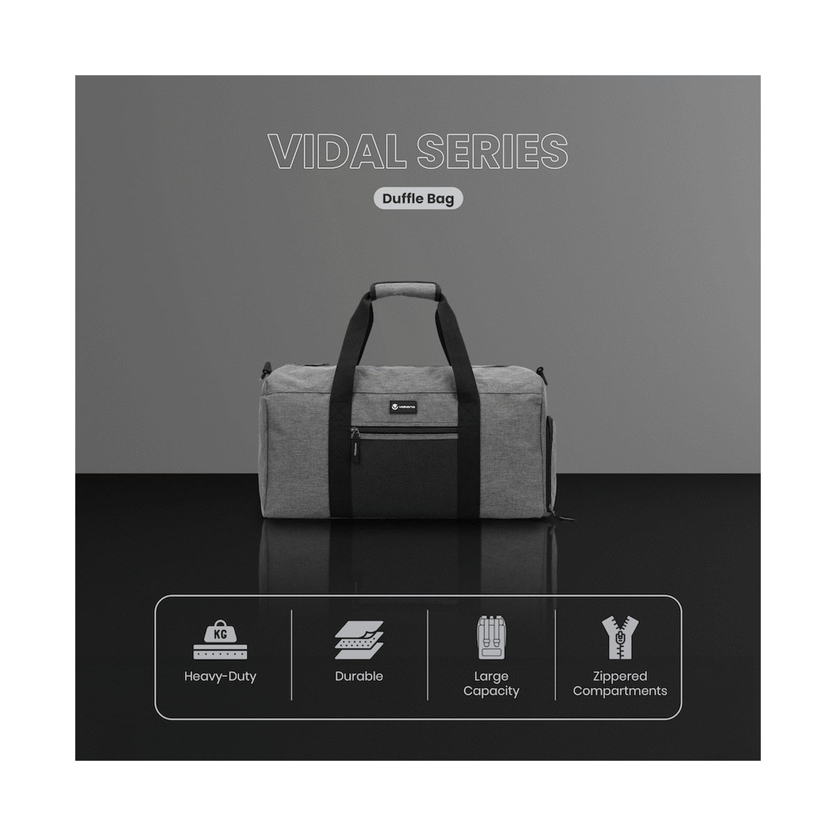 Volkano Vidal 35l Duffle - Grey