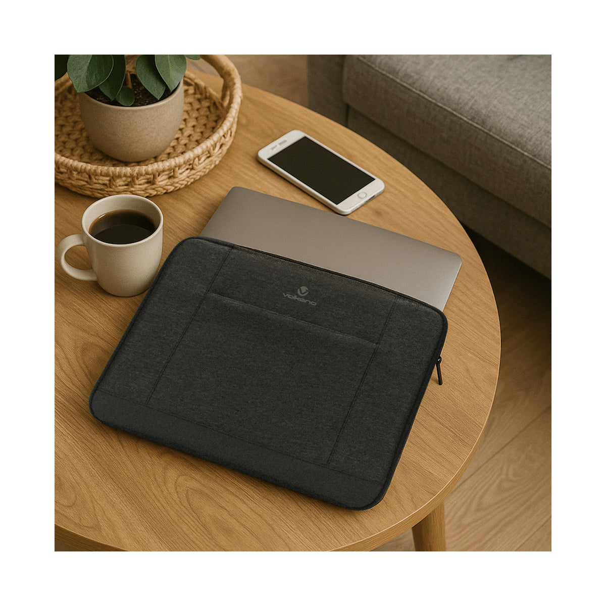 Volkano Trend Series 15.6" Laptop Sleeve - Grey