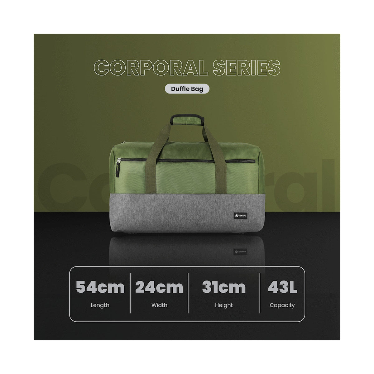Volkano Corporal 43l Duffle - Khaki