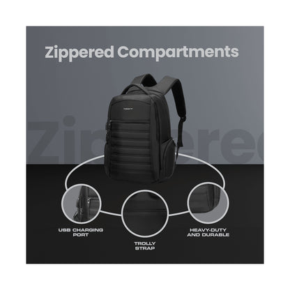 Volkano Boston 15.6" Laptop Backpack - Black