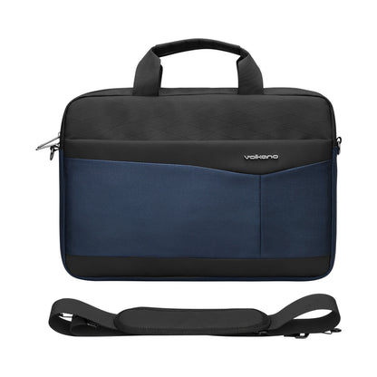 Volkano Seismic 15.6" Laptop Shoulder Bag Blk/Nvy