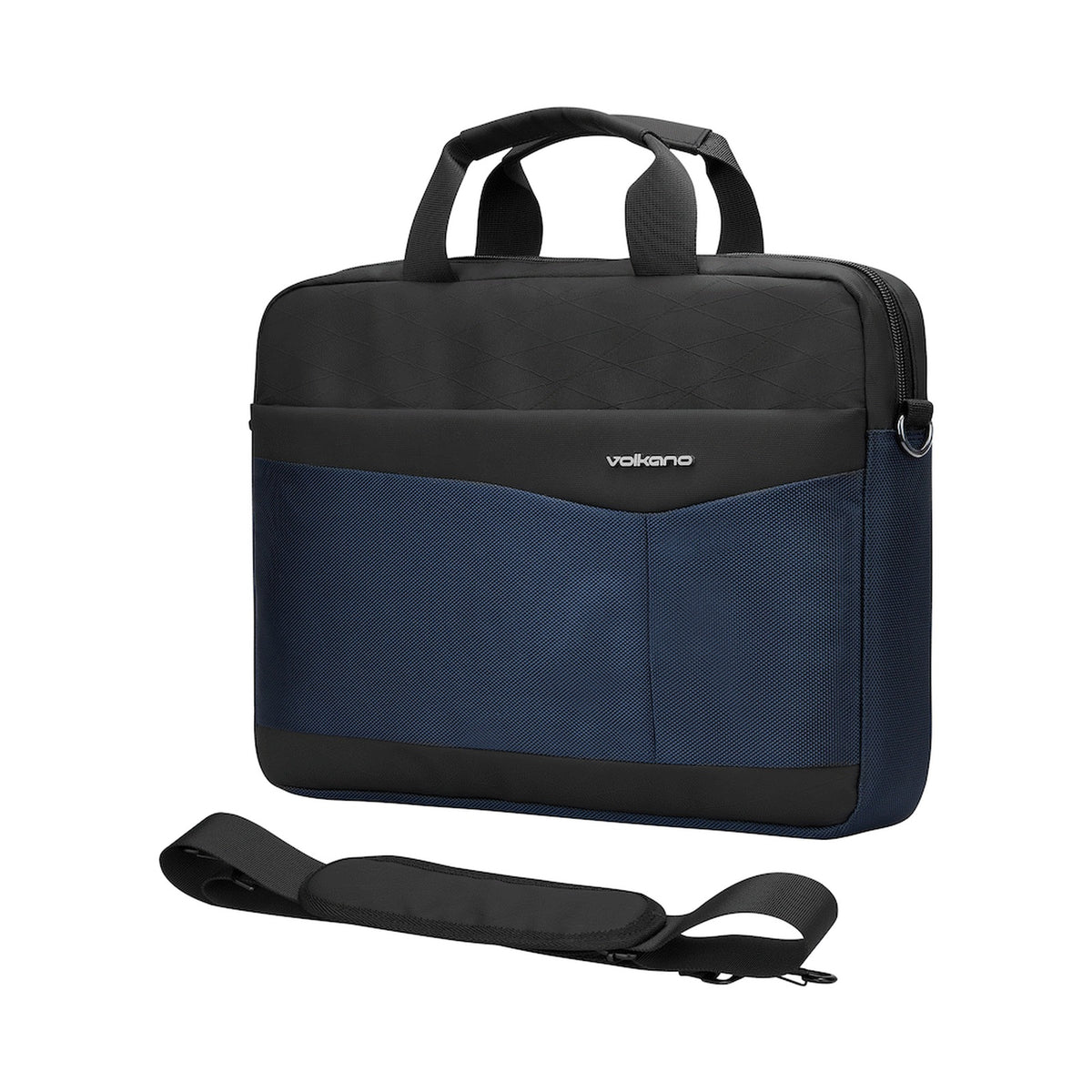 Volkano Seismic 15.6" Laptop Shoulder Bag Blk/Nvy
