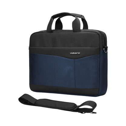 Volkano Seismic 15.6" Laptop Shoulder Bag Blk/Nvy