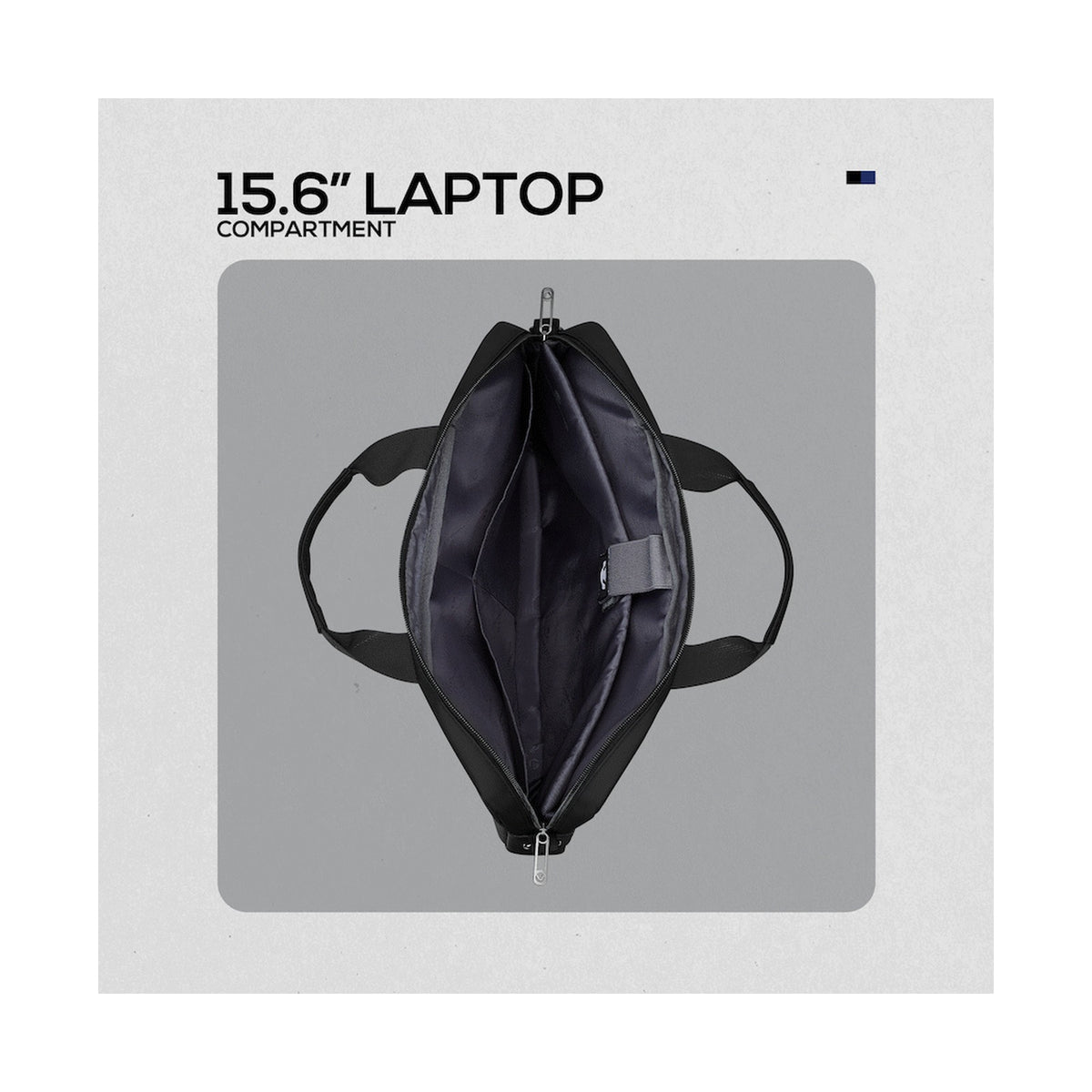 Volkano Seismic 15.6" Laptop Shoulder Bag Blk/Nvy