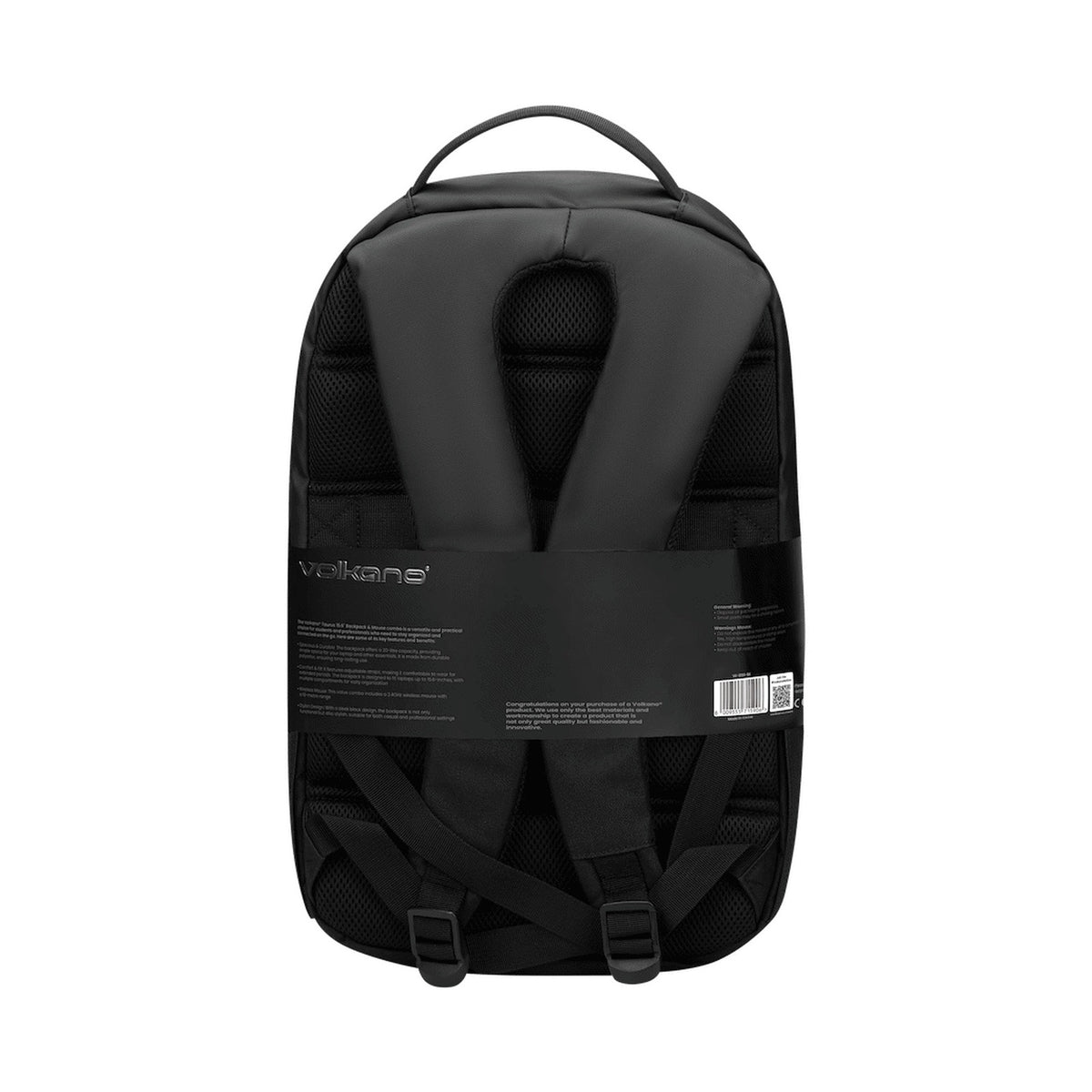 Volkano Focus Series 15.6" Laptop Backpack and Wireless Mouse