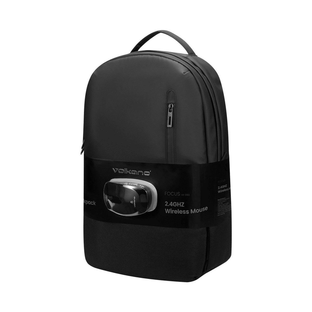 Volkano Focus Series 15.6" Laptop Backpack and Wireless Mouse