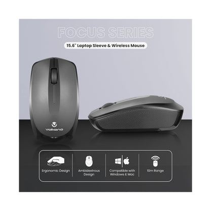 Volkano Focus Series 15.6" Laptop Sleeve & Wireless Mouse