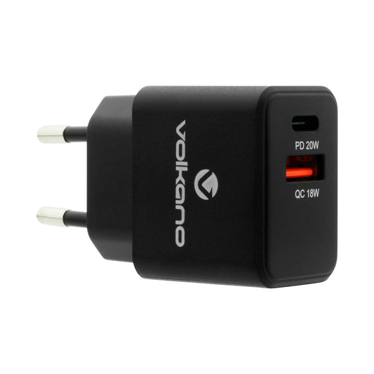 Volkano On-the-Go USB + Type-C 20w PD Wall Charger