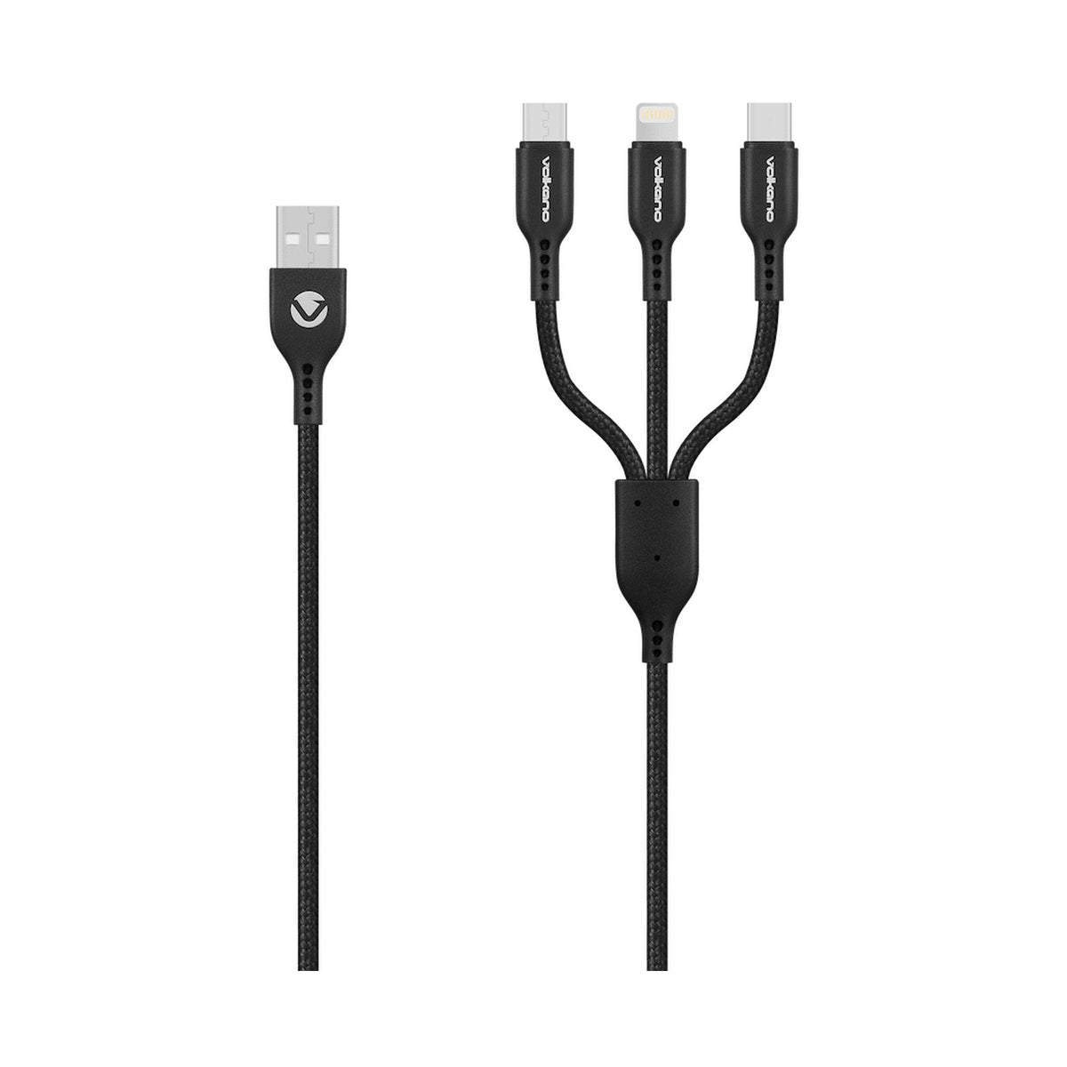 Volkano On-the-Go 3-in-1 Braided Cable