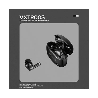 VolkanoX VXT200S Hybrid ANC TWS Earphones - Black