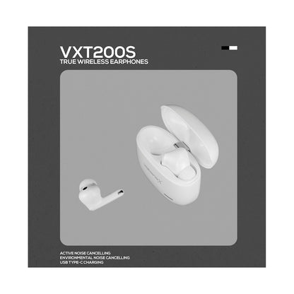 VolkanoX VXT200S Hybrid ANC TWS Earphones - White