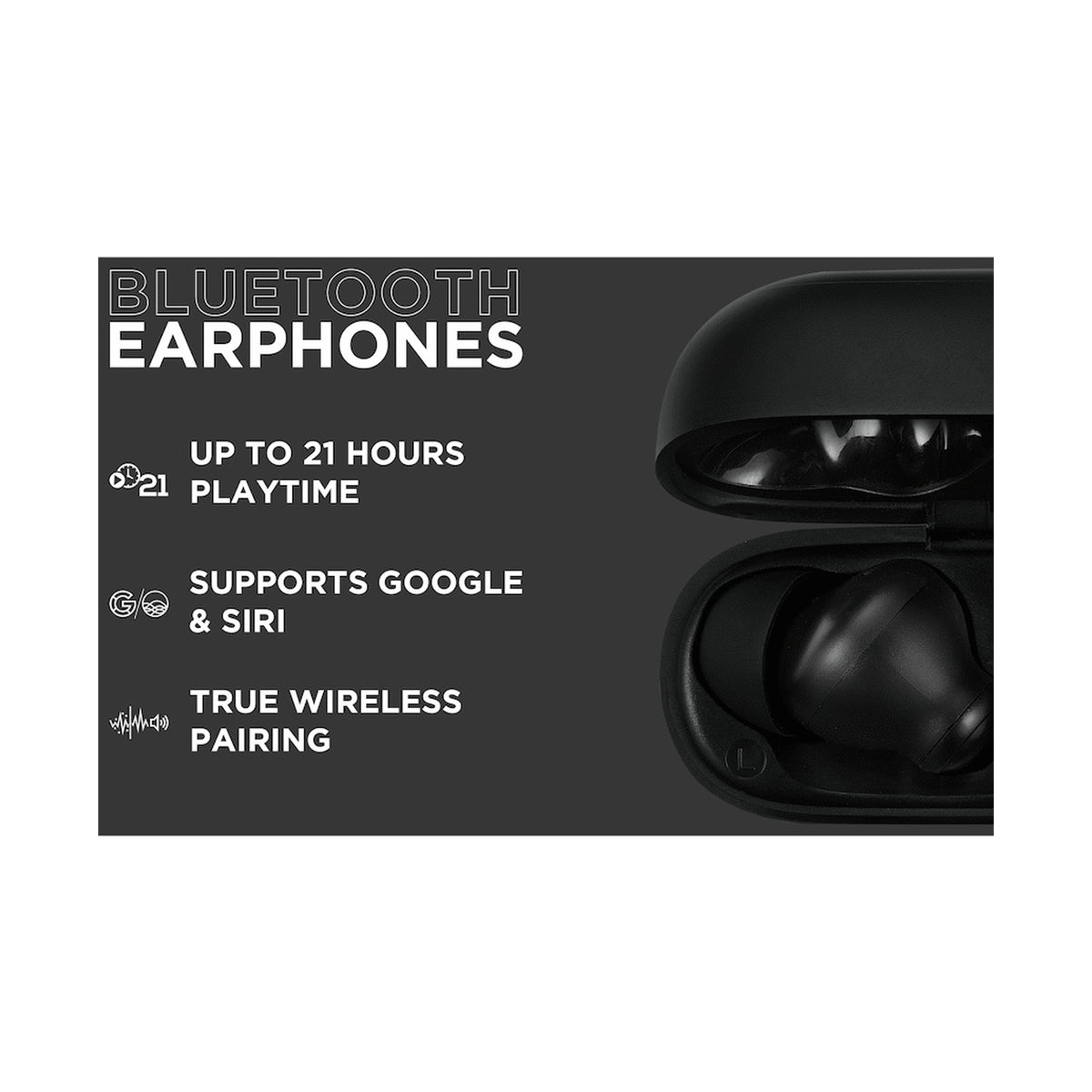 VolkanoX VXT100S TWS Earphones - Black