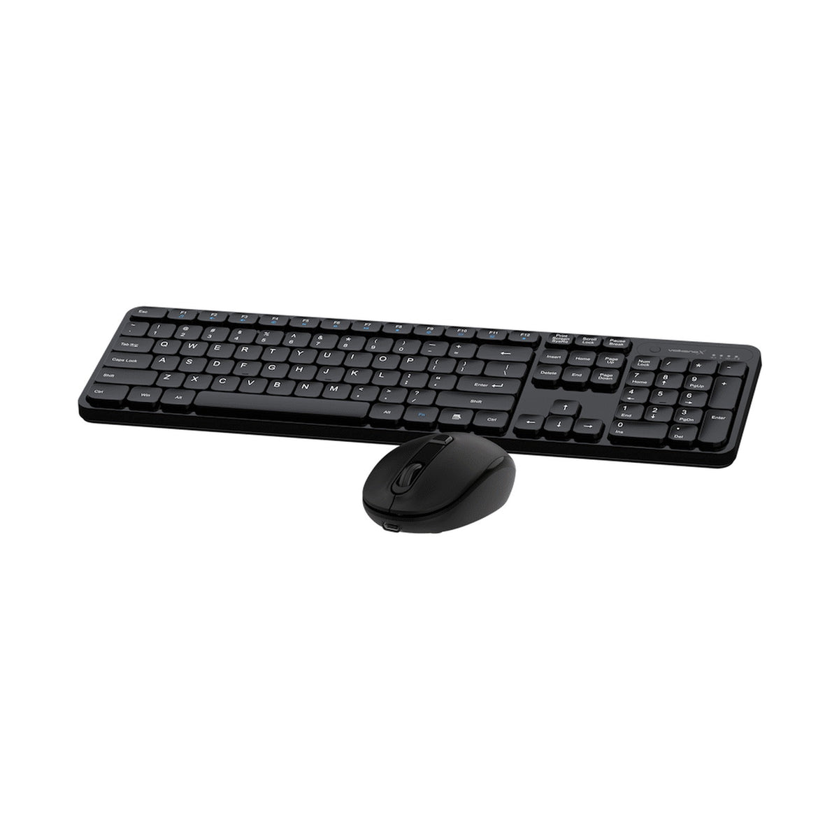 VolkanoX Garnet Bluetooth Wireless Keyboard and Mouse Combo - Black