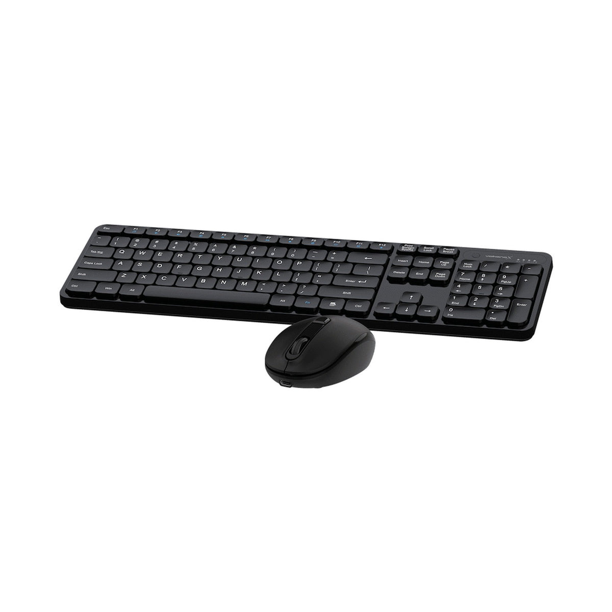 VolkanoX Garnet Bluetooth Wireless Keyboard and Mouse Combo - Black