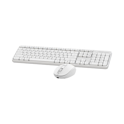VolkanoX Garnet Bluetooth Wireless Keyboard and Mouse Combo - White