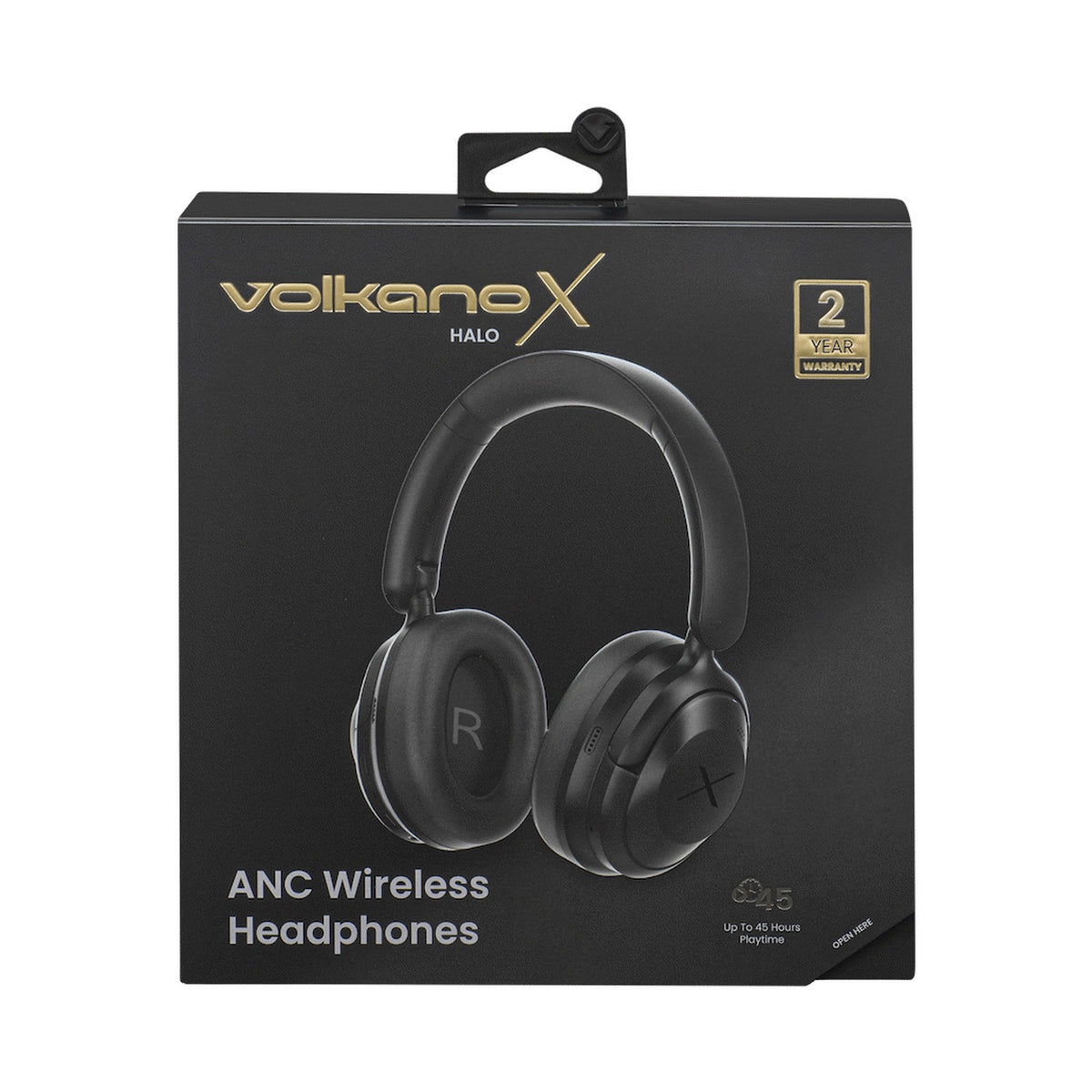 VolkanoX Halo ANC Bluetooth Headphone - Black