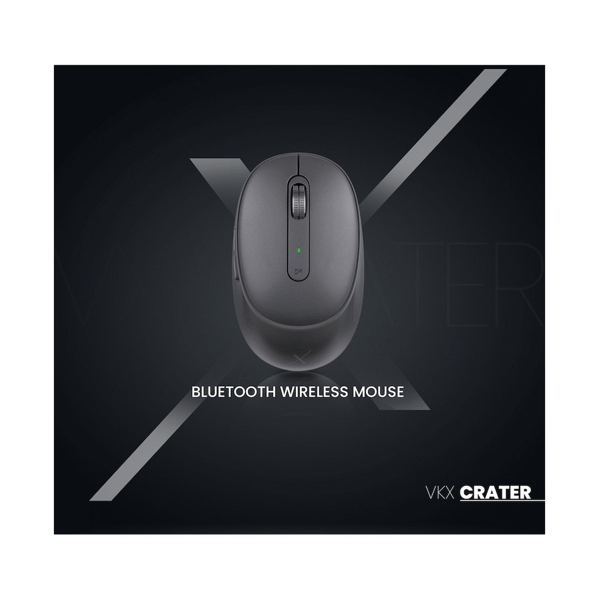 VolkanoX Crater Bluetooth Wireless Mouse - Graphite