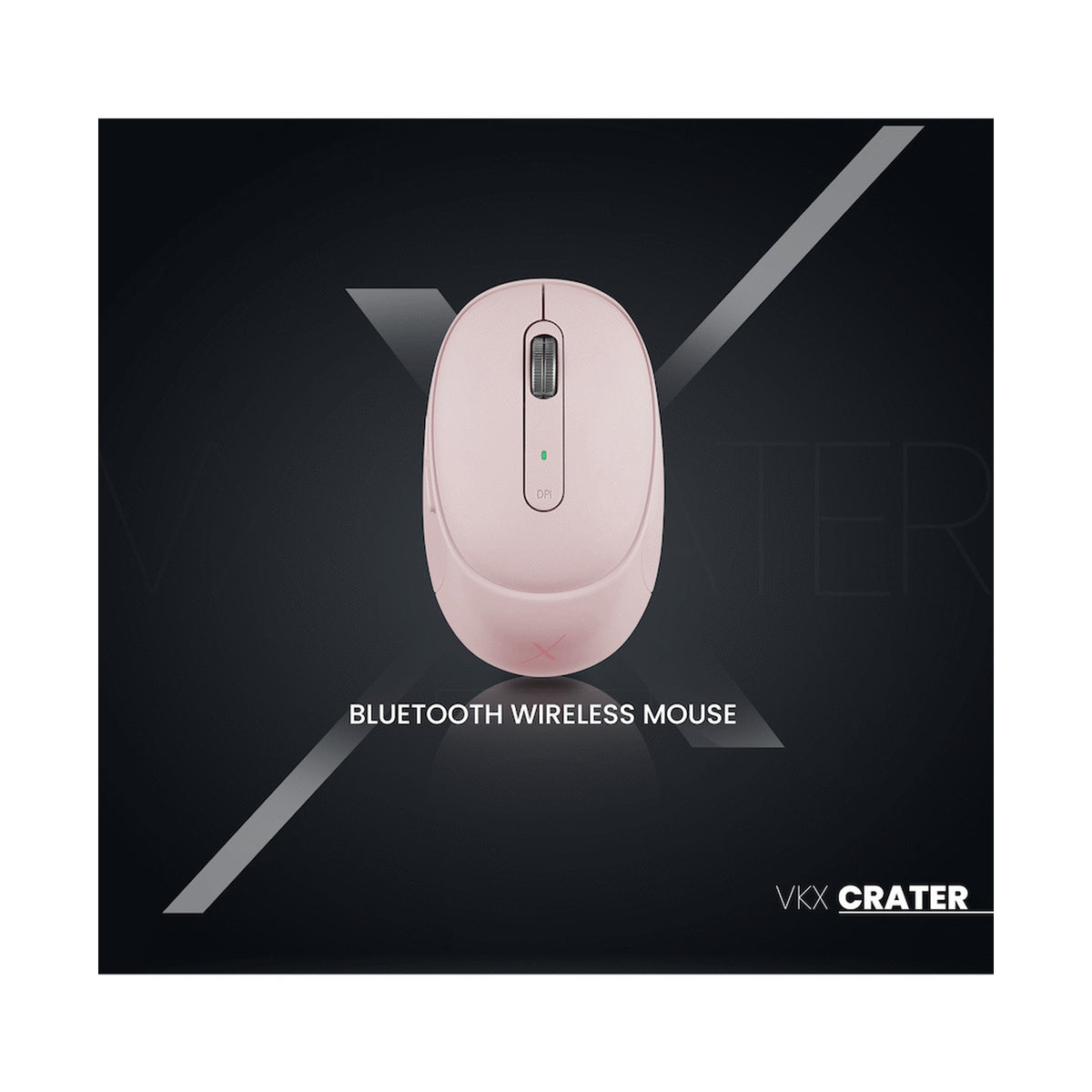 VolkanoX Crater Bluetooth Wireless Mouse - Rose