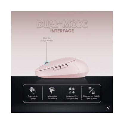 VolkanoX Crater Bluetooth Wireless Mouse - Rose